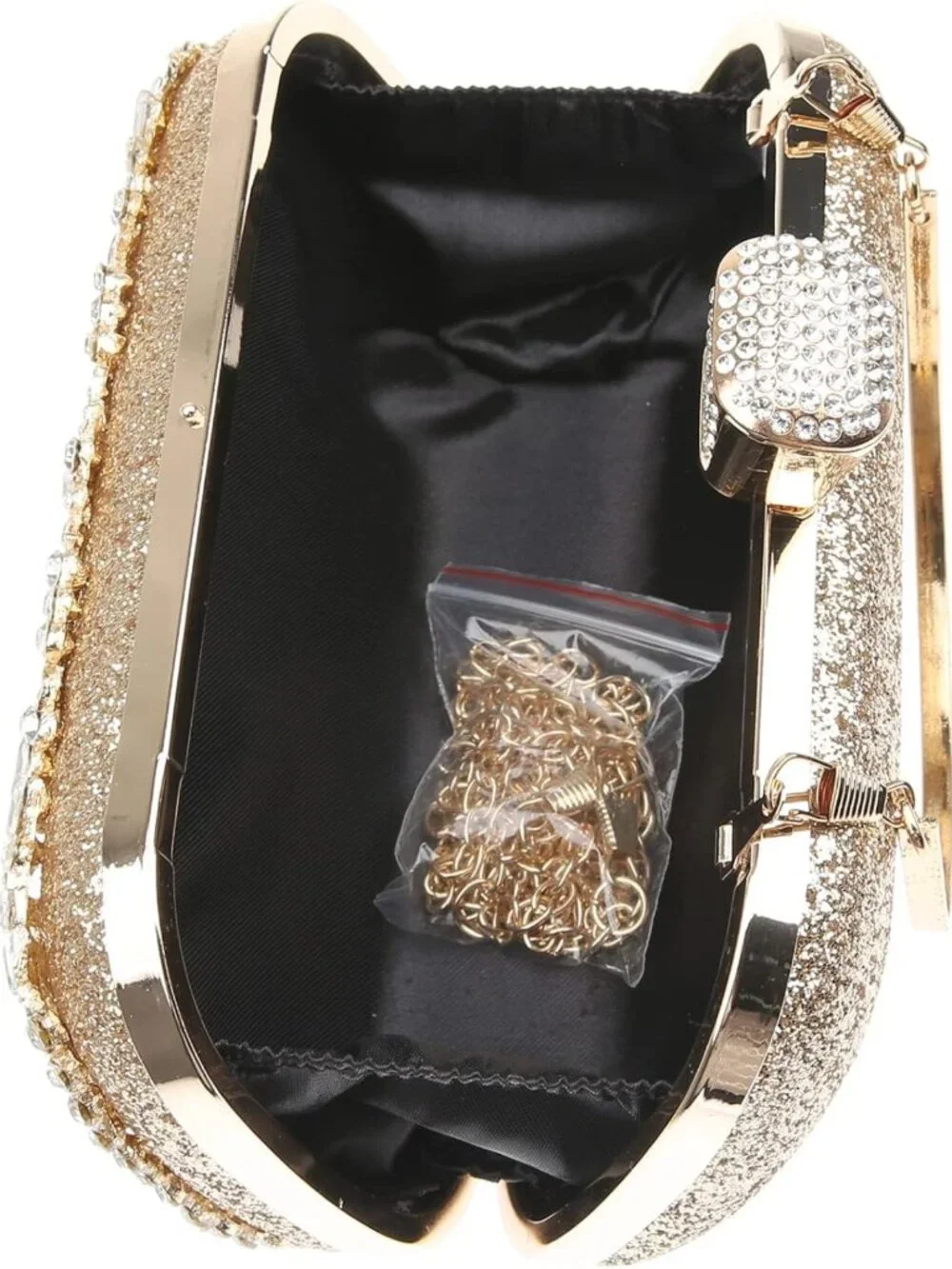 Sparkly Rhinestone Crystal Clutch Bag | Glitter Sequin Evening Purse for